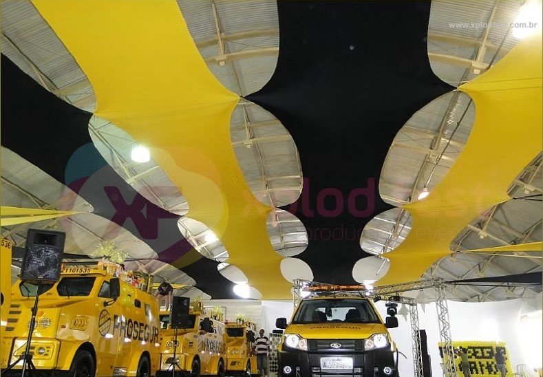 Decoração com Lycra Tensionada